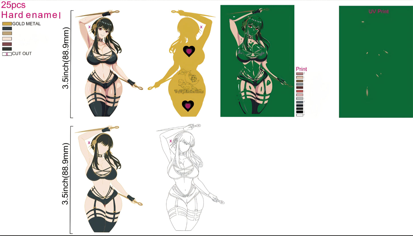 Thorn Princess 3.5 in Enamel Pin