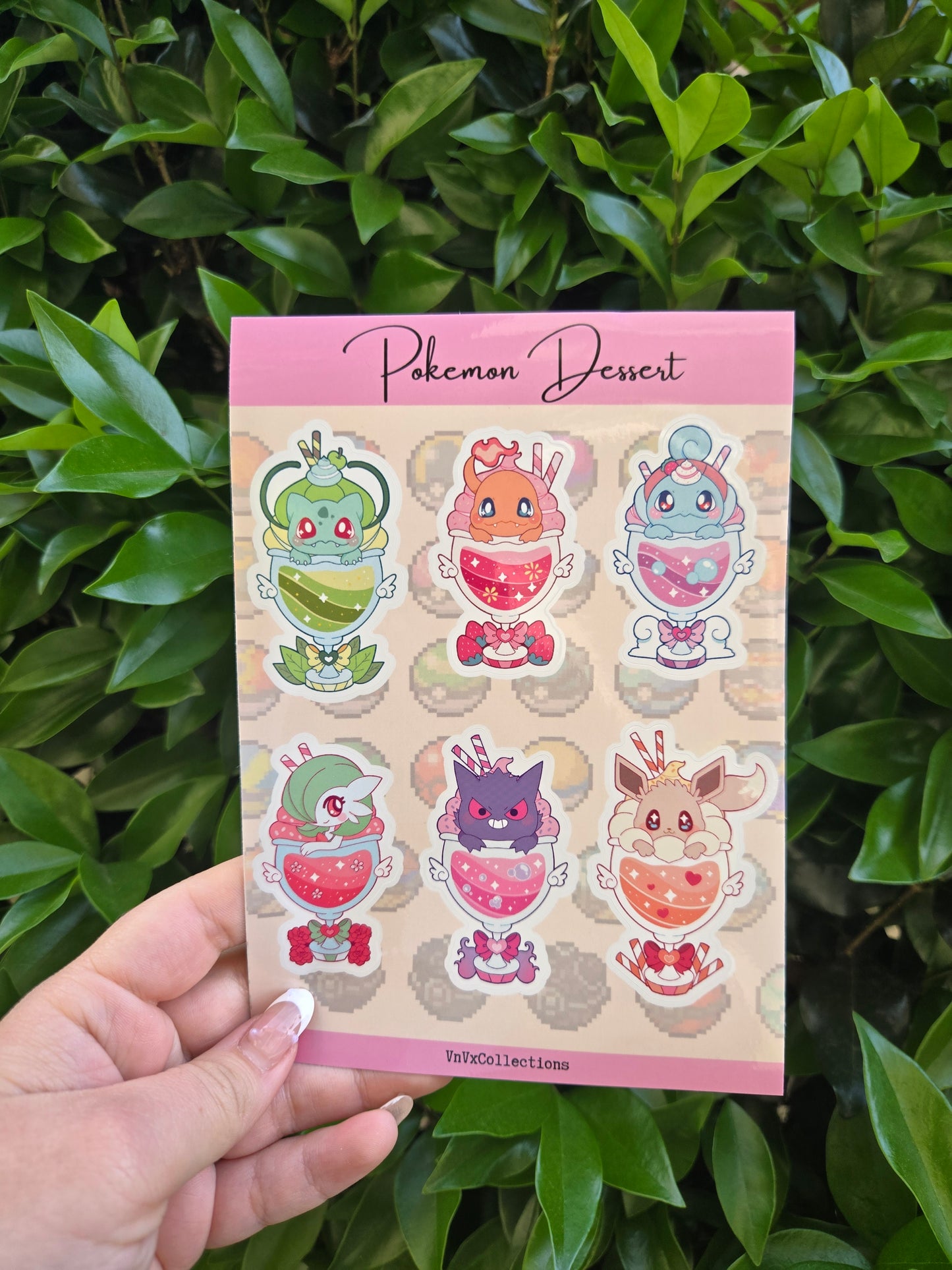 Poke Dessert 5x7 Sticker Sheet