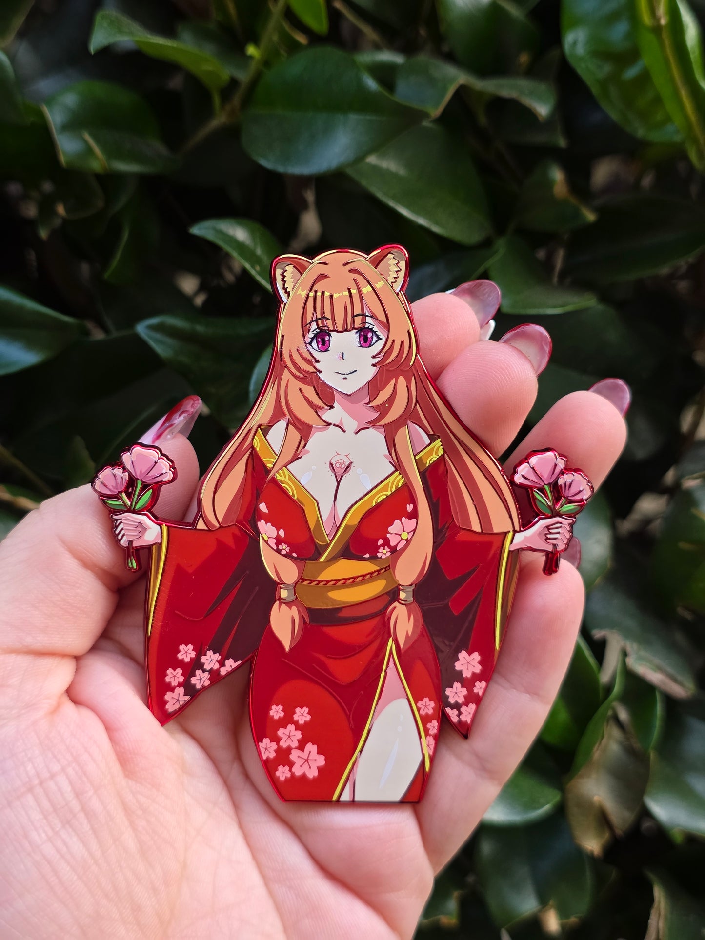 CNY Rapthalia Rose Gold and Chrome Enamel Pin