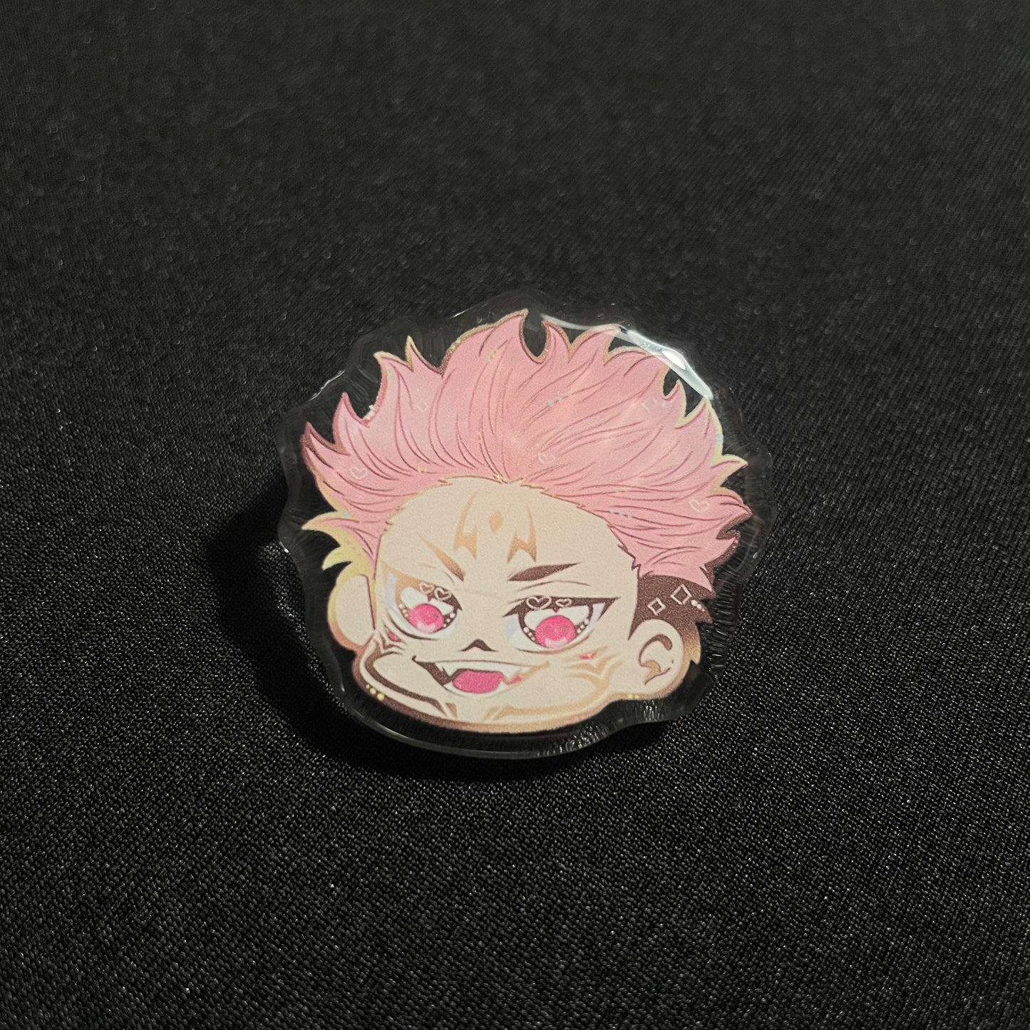 Chibi Head Daddies Acrylic Pins