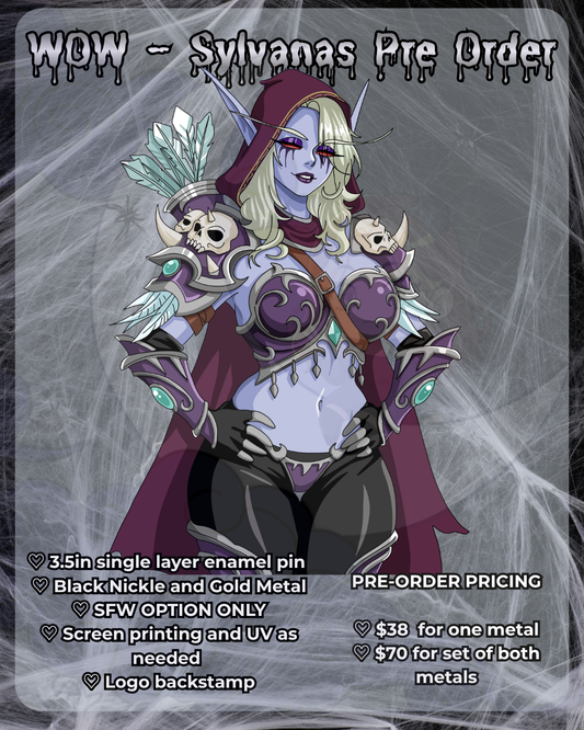 PRE ORDER: Sylvanas 3.5 inch Enamel Pin