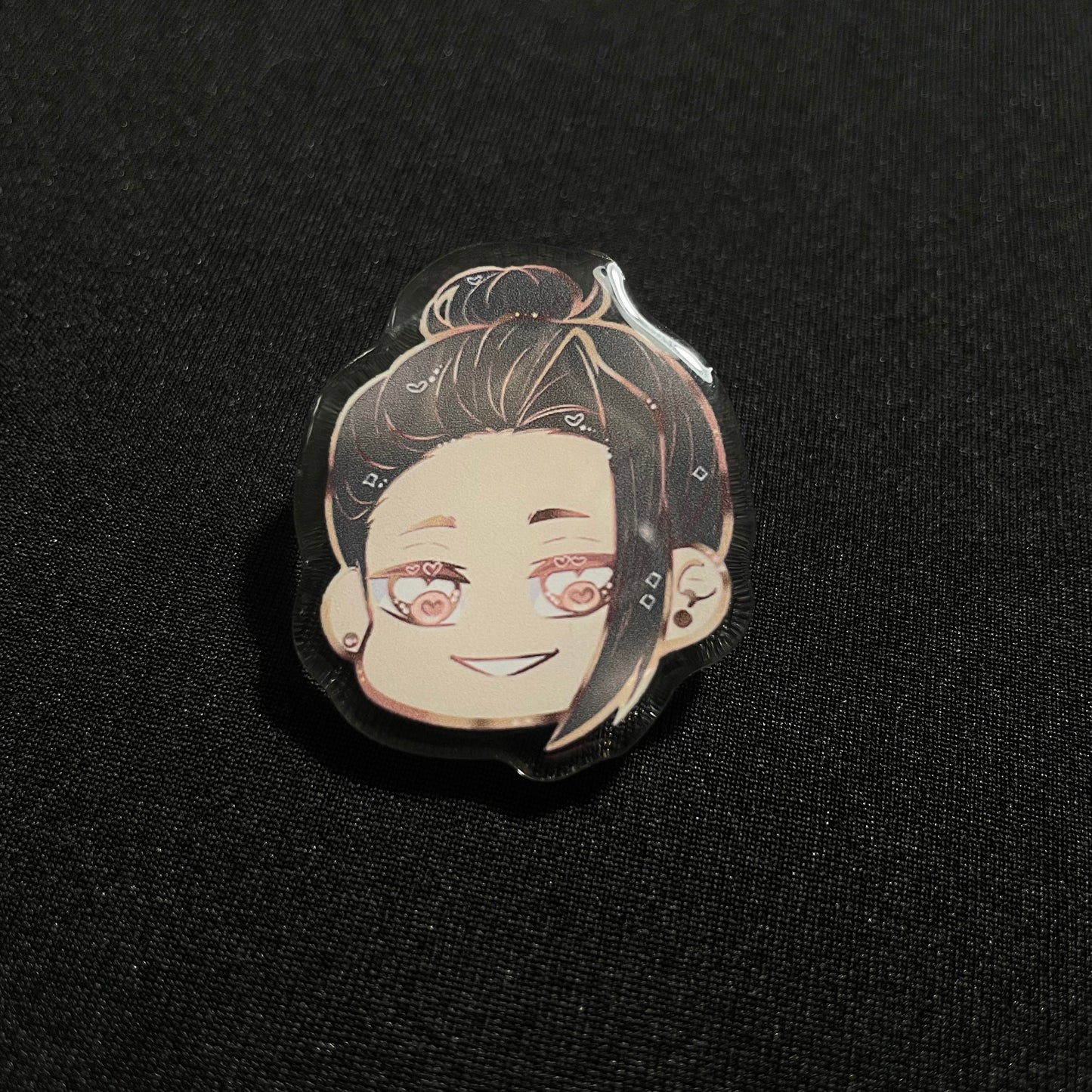 Chibi Head Daddies Acrylic Pins