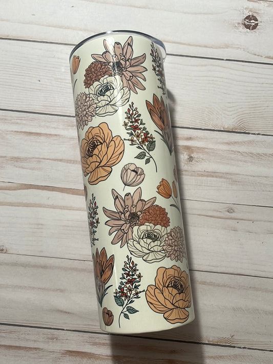 Autumn Flowers 20oz Tumbler