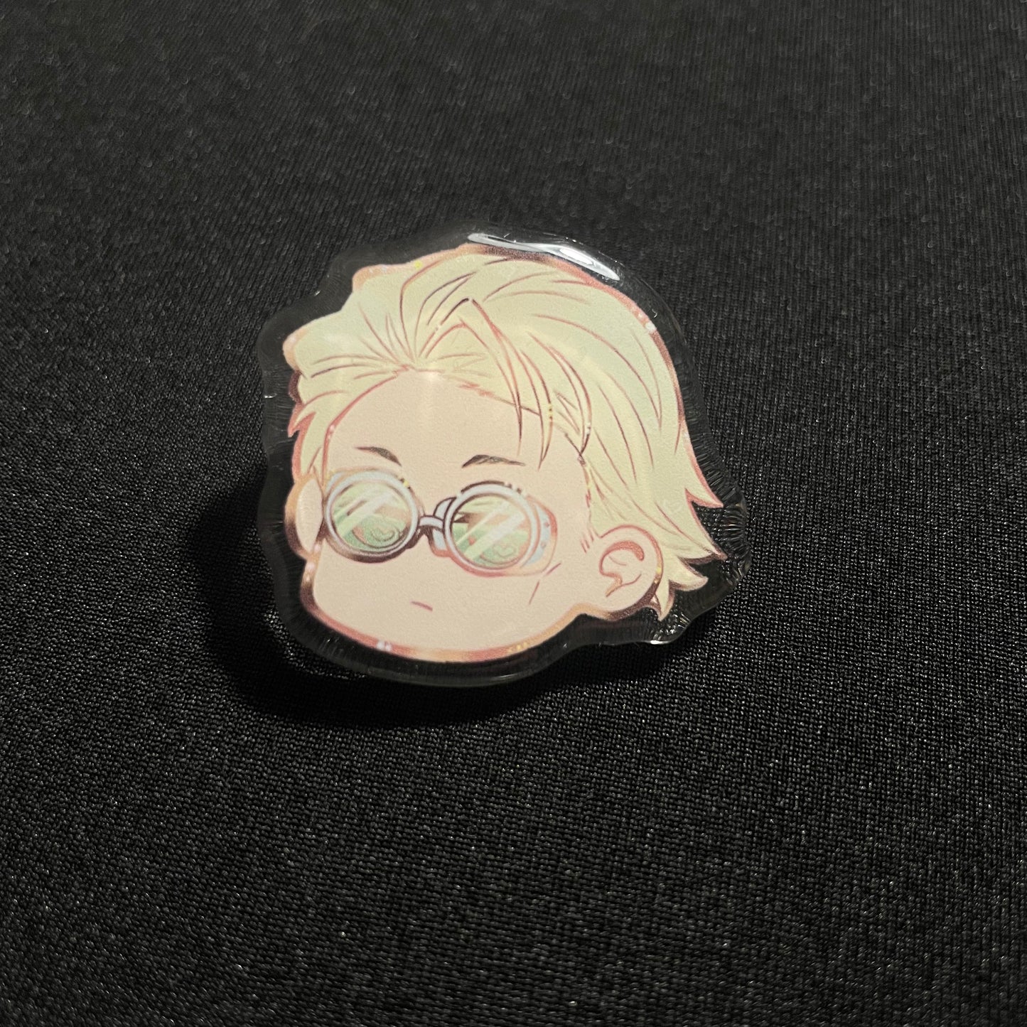 Chibi Head Daddies Acrylic Pins