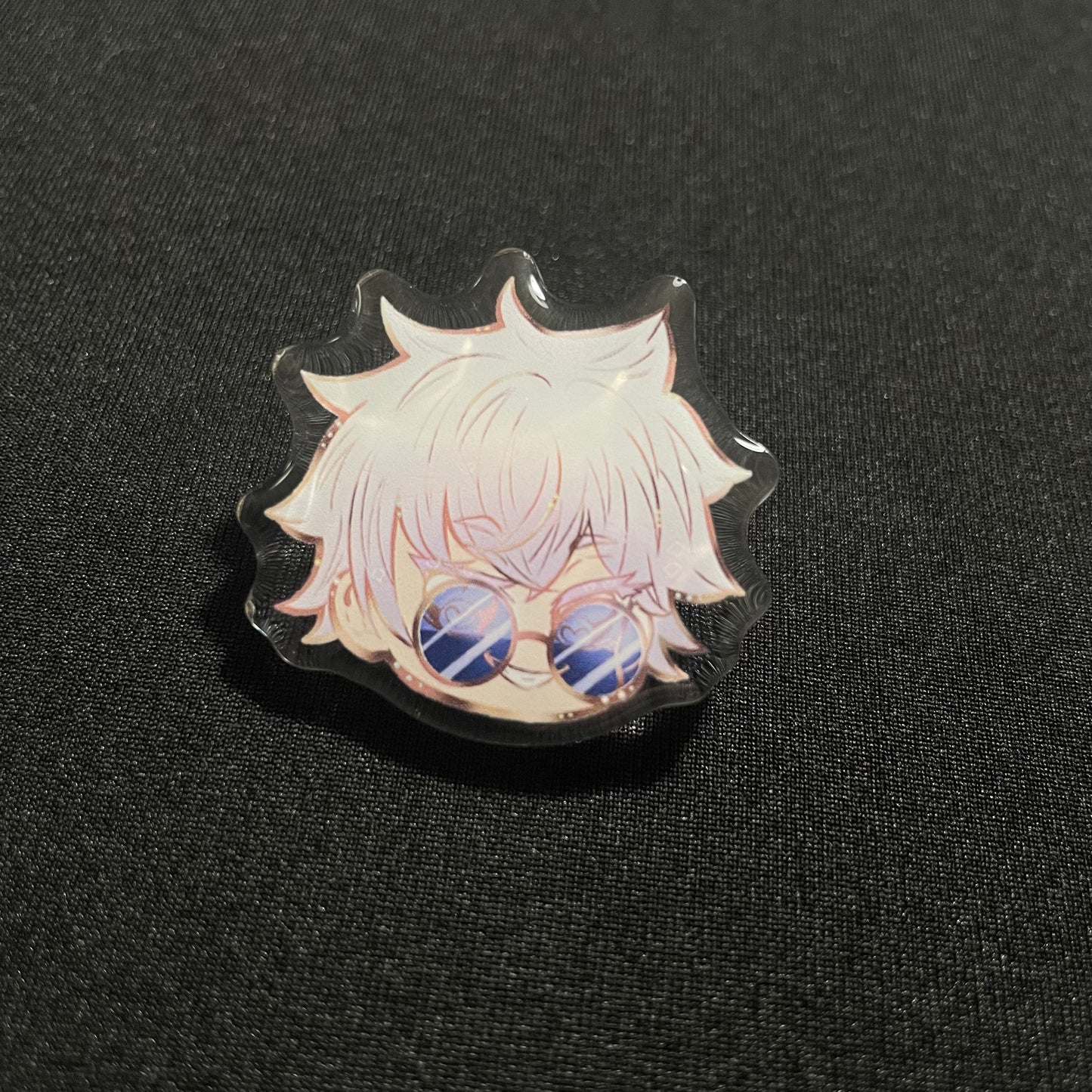 Chibi Head Daddies Acrylic Pins