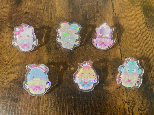 Cupcake 2.0 Acrylic Pins