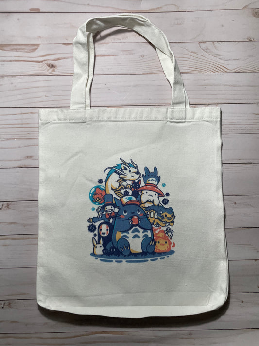 Blue Hue Friends Tote Bags