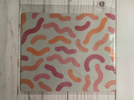 Pink Abstract Mouse Pad