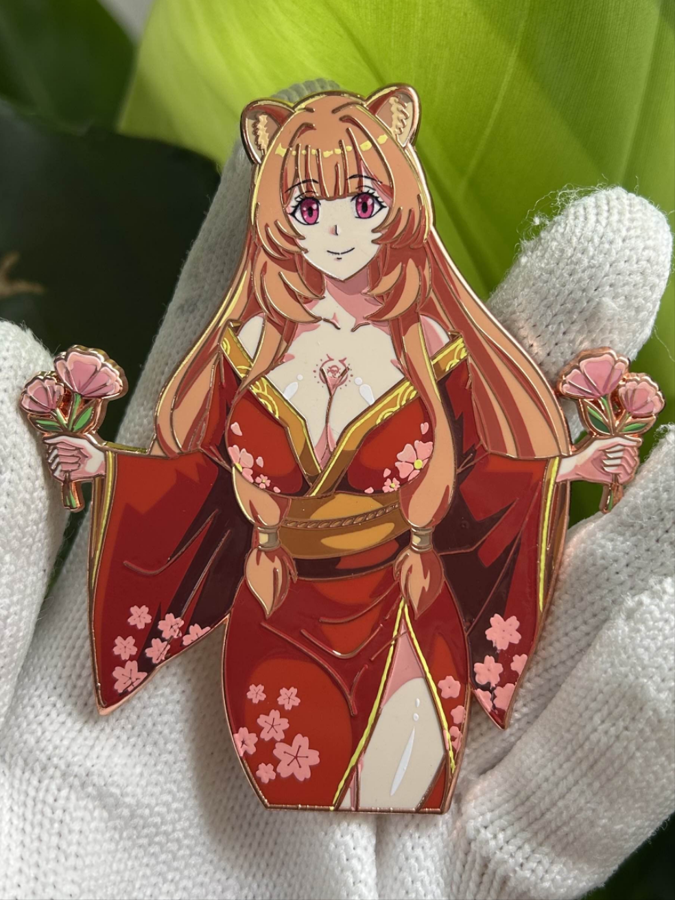 CNY Rapthalia Rose Gold and Chrome Enamel Pin