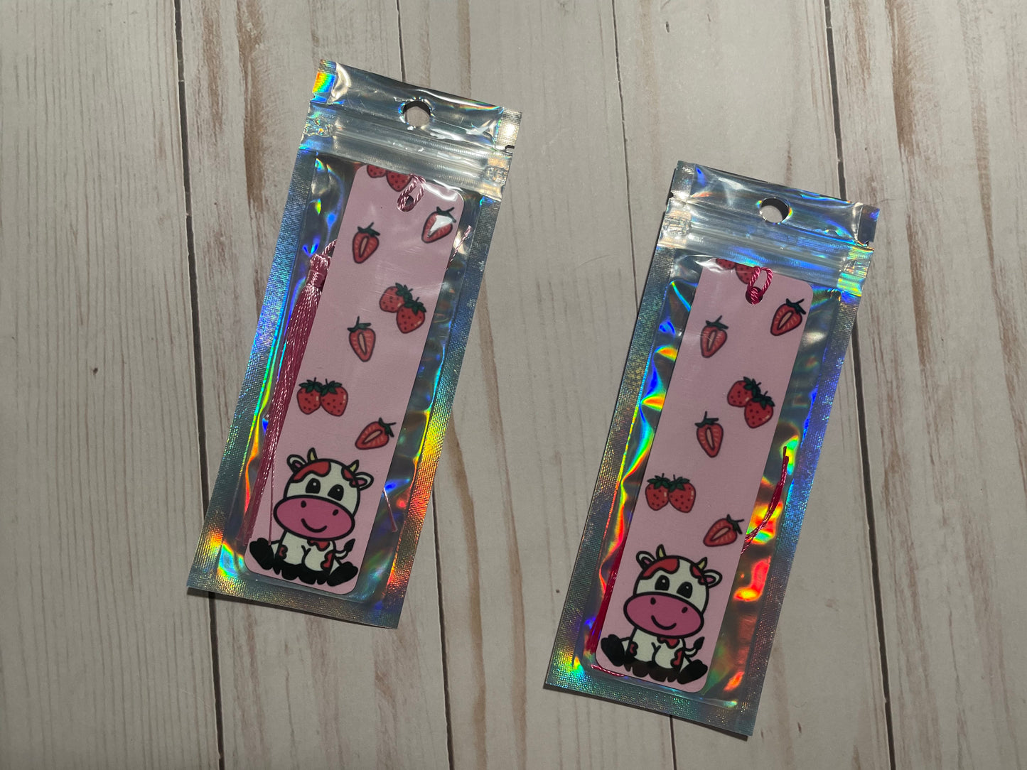 Strawberry Cow Bookmark