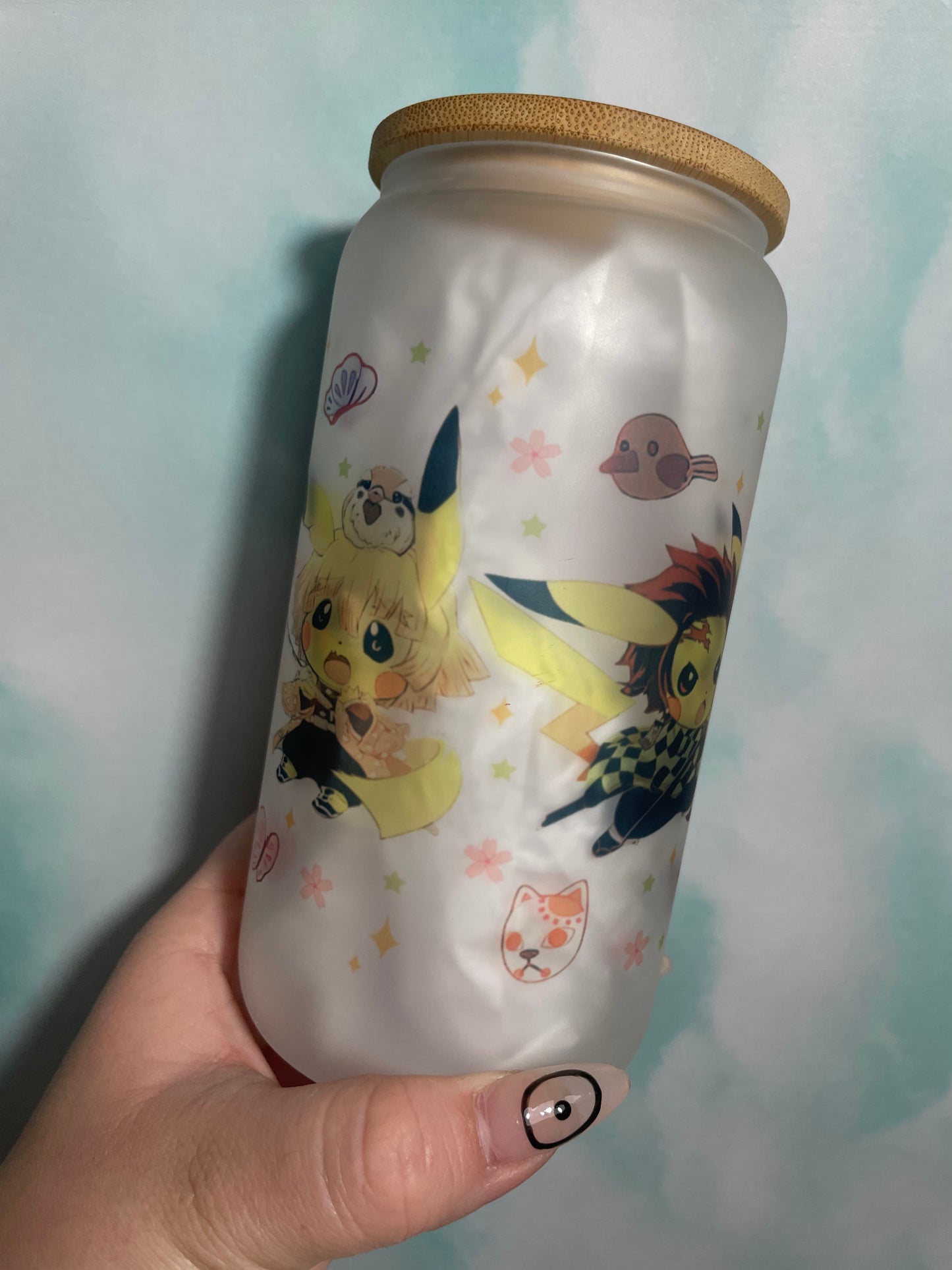 DS x Pika 16oz Frosted Glass Can