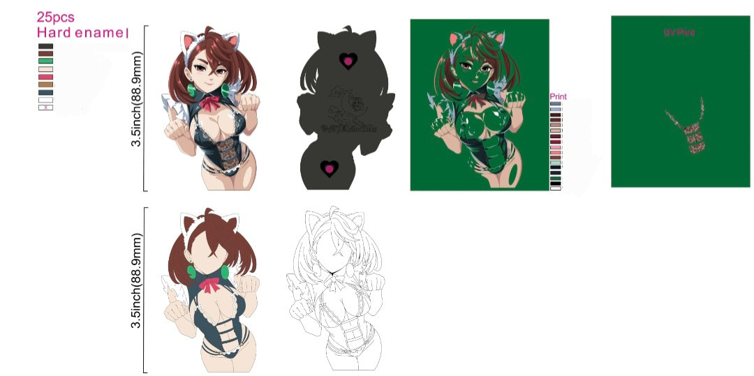 PRE ORDER - Lucky Cat Momo 3.5 in Pin