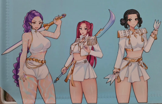 K Demon Hunters 5" Decals