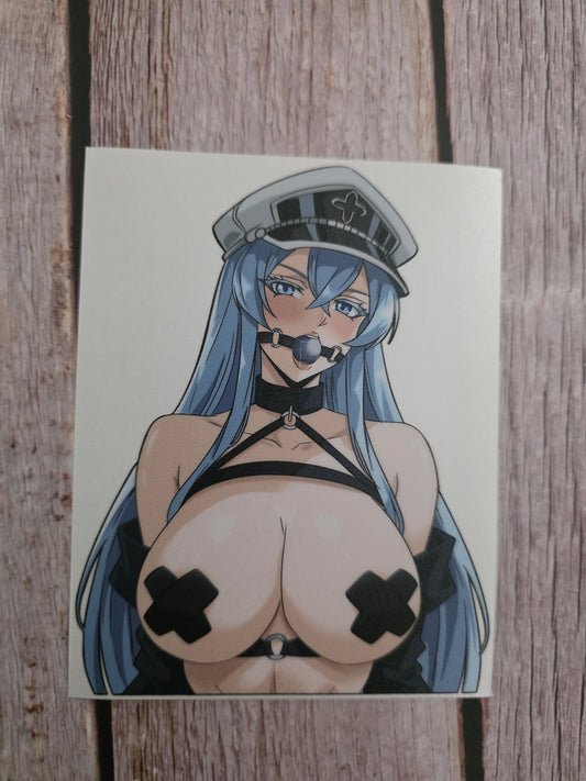 Esdeath and Albedo Bondage 5" Decals