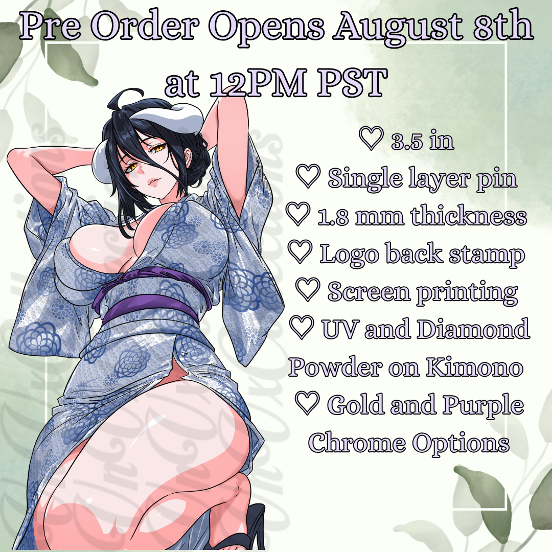PRE ORDER - Kimono Albedo 3.5" Enamel Pin