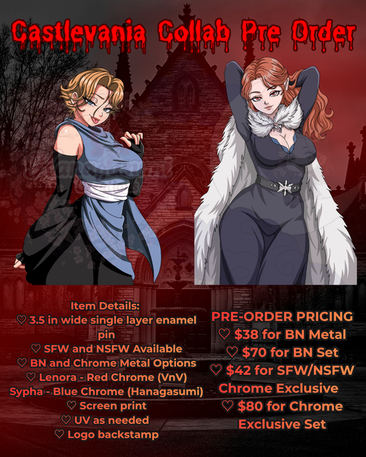 PRE ORDER - Castlevania Collab Enamel Pins
